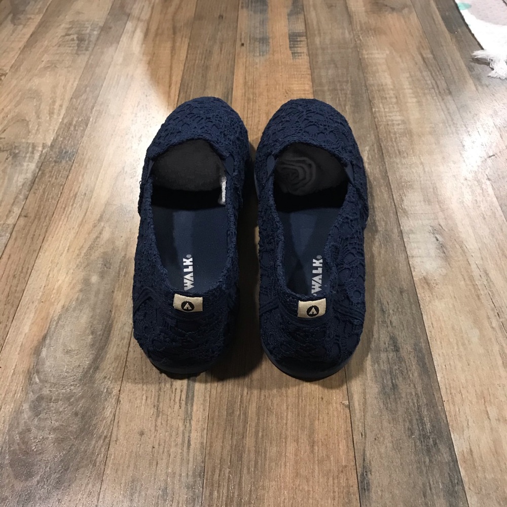 Airwalk Navy Blue Lace Espadrilles Sz 9